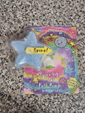 Kids Blue Spinning Star Bath Bomb - Cotton Candy Scent (BUNDLE ONLY)